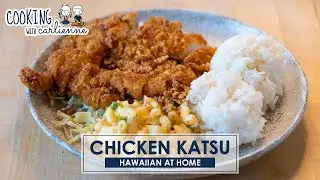 Hawaiian at Home | How To Make Hawaiian Plate Lunches | Carlienne Teaches How to Make Chicken Katsu