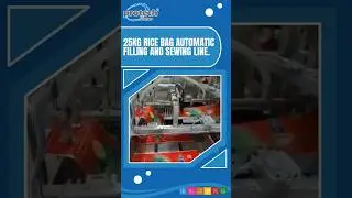 25kg Rice Bag Automatic Filling and Sewing Line! #protechsolutions #protechsolutionsgroup