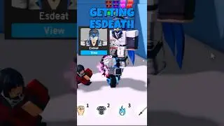 Getting ESDEATH champion in #animefightingsimulatorendless