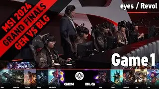 GEN(Canyon カーサス) VS BLG(Elk ルシアン) Game 1 ハイライト Grand Finals - MSI 2024 Stage2 Edited by YAMA