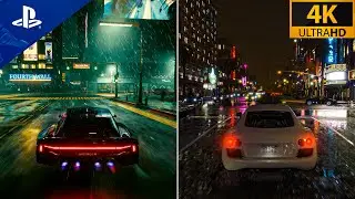 Cyberpunk 2077 Has Better Atmosphere than GTA 5!? PS5 Ray Tracing | HDR 4K!