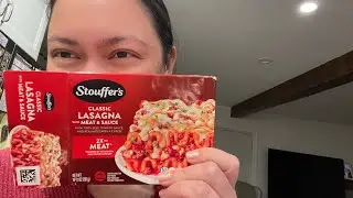 Microwave Lasagna para midnight snack