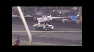Jason Feltham leading the field  in his Garry Rush tribute car at the 2023 G.A.S.C