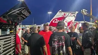 UDPB: Brian Brown & JJ Hickle crews after Knoxville Nationals heat race