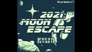 2021: Moon Escape - let's play - NEW original Gameboy game (2022 release) - Incube8 Games