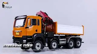 LESU 1/14 8X8 RC Hydraulic Dump Truck With 3-way crane dump! Right now it is on the best price!