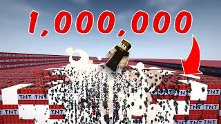 BLOWING UP 1 MILLION TNT! [Minecraft TNT Experiment]