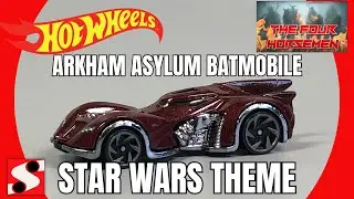 Custom Hot Wheels Arkham Asylum Batmobile / Star Wars Theme Four Horsemen Invitational #landspeeder