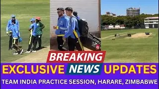 Team India Arrives in Zimbabwe | Exclusive Training Session Footage | INDvZIM 2024