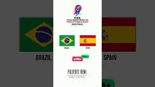 Brazil vs Spain | 2025 FIFA Futsal Women&rsquo;s World Cup | Semi Final | LIVE
