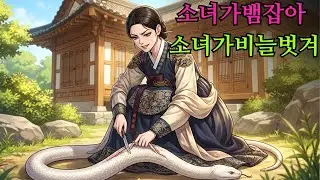 냉혹한 소녀가 아기 뱀을 잡아 산 채로 비늘을 벗겨내는 모습|민담 |전설 |설화 |옛날이야기 |오디오북