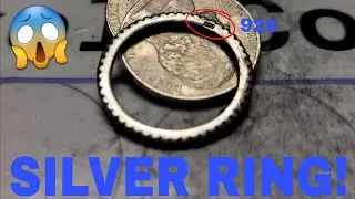 STERLING SILVER RING FOUND - COIN ROLL HUNTING NICKELS!