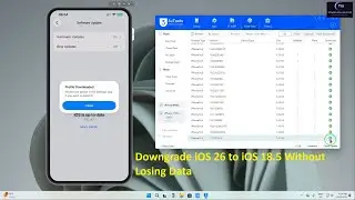 ⚙️Официальный способ понижения версии iOS 26 до iOS 18.5 без потери данных (пошаговое руководство...