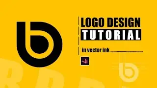 How to design letter B logo design in vector ink | logo design | vector ink