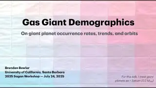Gas Giant Demographics - Brendan Bowler (UCSB)