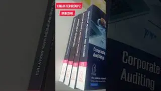 CMA Inter Group 2 Books Unboxing 📚 | Fresh Start to Success!