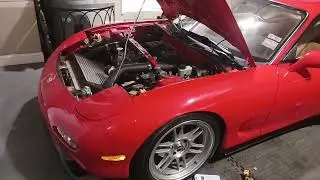 Rx7 Fd single turbo engine bay. The mods. Brap on