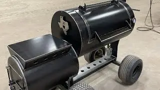 80 gallon offset smoker build