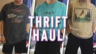 HUGE THRIFT TRY-ON HAUL 2020 (THRIFTED LOOKBOOK | MEN'S THRIFT HAUL)