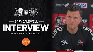 💬 Gary Caldwell pre Blackpool (H) | Exeter City Football Club