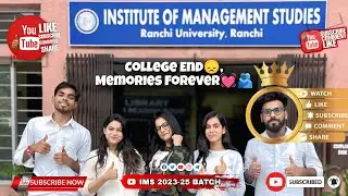 IMS Ranchi College Life Vlog | Swapnil's Messege to whole batch | #mba #fullvlog #imsranchi #viral