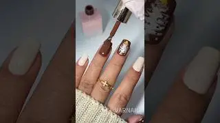 Part 1 🎅🎄Easy Christmas Nail with 5D Christmas Nail Sticker! #nails #nailart #varnail