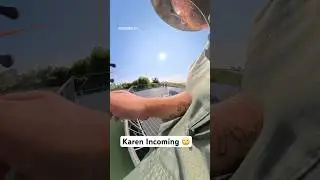 POV : Karen Bothers You While Fishing 🙄 #karen #police