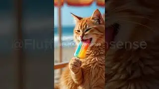 The CUTEST Beach Cat Ever! | Popsicle Paradise and Summer Fun 🐱🌞🍦