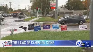 Laws of campaign signs