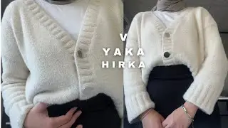 Мы делаем очень простой кардиган с V-образным вырезом, который нужно начинать с воротника? 🧶☺️ #в...