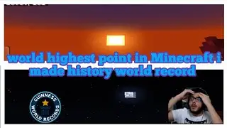 world record in Minecraft, || going highest place 100k height, || makeing history, || #minecraft