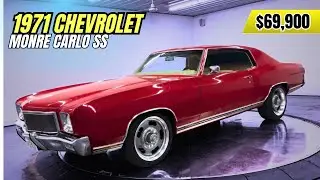 1971 Chevy Monte Carlo SS 454 | Реальные цифры, соответствующие калифорнийскому автомобилю | Клас...