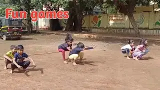 Fun games | School fun races | Preschool games | Duck jump race with partner | recreation games