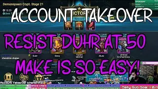 Demonspawn 21 Resist Duhr at 50 make it so easy! [AccountTakeover][FactionWars]