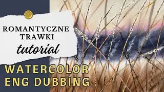 Testuję najdroższy papier akwarelowy i maluję romantyczną łąkę. Tutorial dla początkujących.