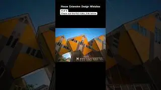 Don’t use complex geometry for a house extension