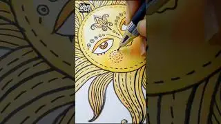 I Tried Zentangle Art for Makar Sankranti & This Happened 😲 #surabhikalakar #art