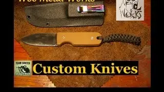 Карманный нож с фиксированным клинком Woo Metal Works