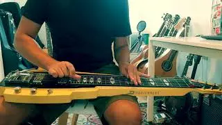Hard Rock Jam 😎🤟 on Duesenberg Pomona 6 lap steel