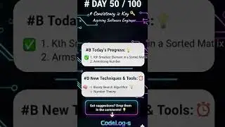 DAY 50/100 DAYS CODING CHALLENGE #100daysofcode #problemsolving #dsa #java #50days #consistency