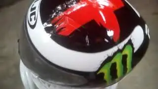 Customized helmet paint job