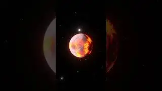 A Molten Planet and Moon...