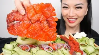 CANDY SALMON WITH RECIPE (ASMR EATING SOUNDS) LIGHT WHISPERS | SAS-ASMR