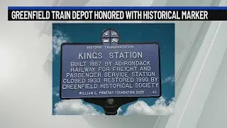 Greenfield Train Depot given historical marker