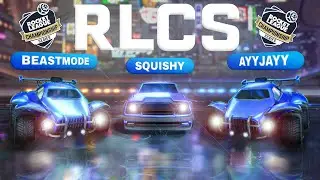 Сквиши, Эйджей и я разминаемся перед RLCS...