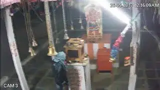 CCTV footage  Hanuman temple -Nandhigama