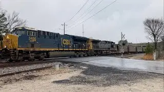 YN2 AC44 CSX 503 trails on E040-04 through Lagrange GA. 12/6/2025 9:22 AM