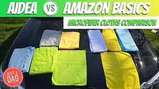 AIDEA vs Amazon Basics Microfiber Cleaning Cloths COMPARISON