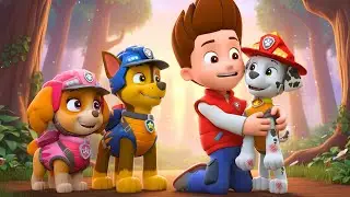 Paw Patrol 3D Animation: Ryder Hugs Marshall While Chase and Skye Look On | Rainbow 3