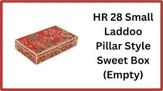 HR 28 Small Laddoo Pillar Box | Chinoiserie Design | Premium MDF Sweet Gift Box